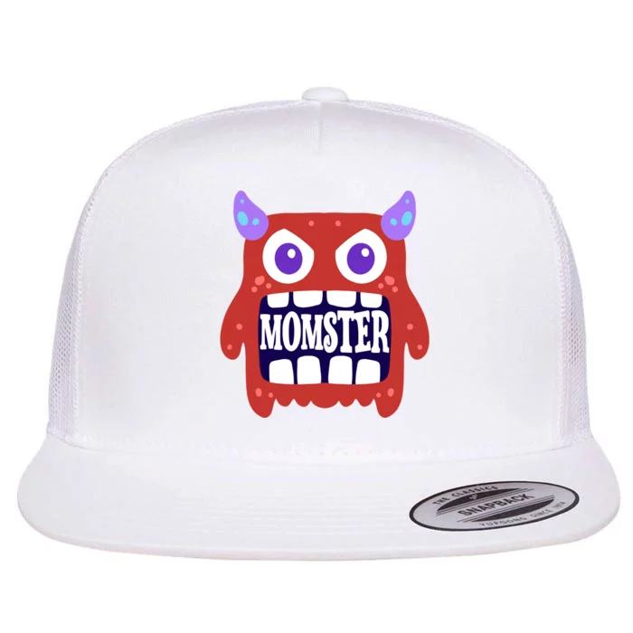 Momster Funny Spooky Halloween Flat Bill Trucker Hat