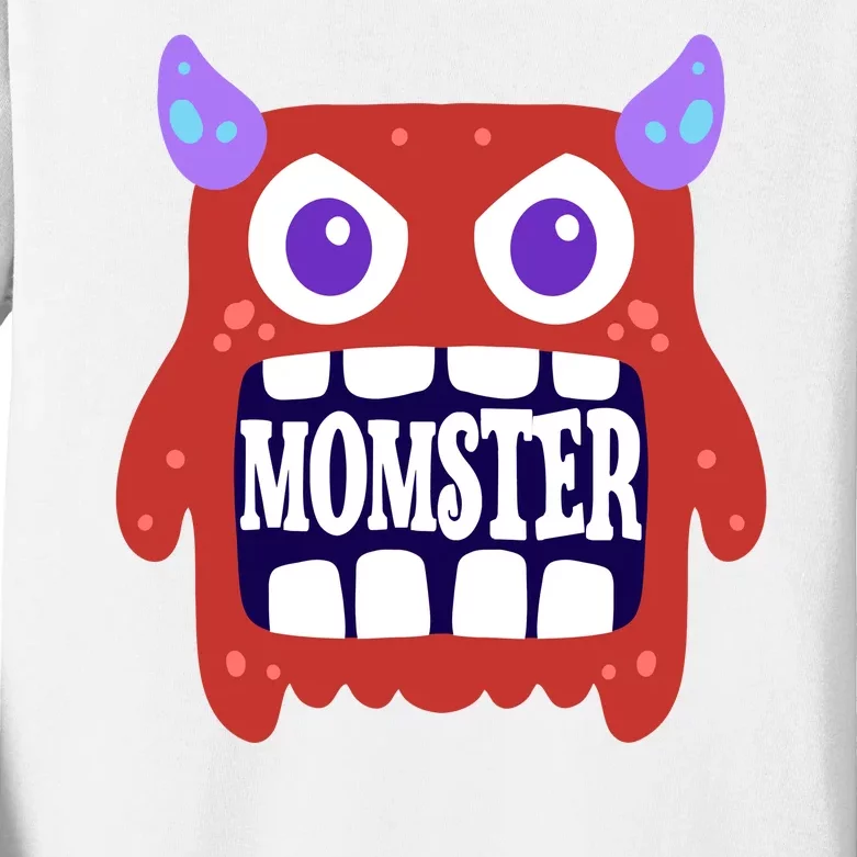 Momster Funny Spooky Halloween Kids Long Sleeve Shirt