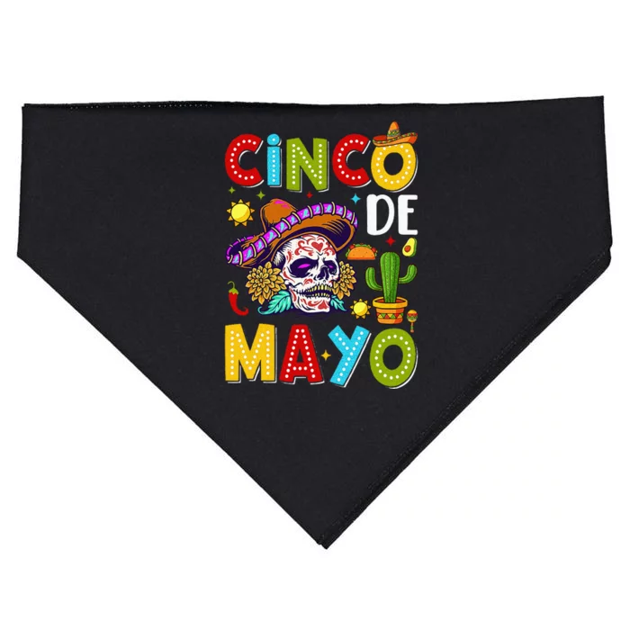 Mexican Fiesta Squad 5 De Mayo For Mexican USA-Made Doggie Bandana