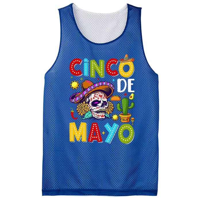 Mexican Fiesta Squad 5 De Mayo For Mexican Mesh Reversible Basketball Jersey Tank