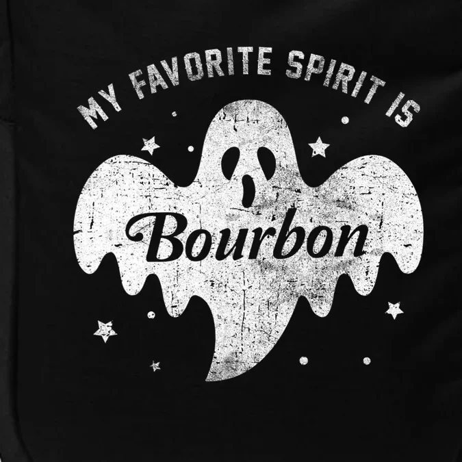 My Favorite Spirit Is Bourbon Funny Boo Ghost Halloween Impact Tech Backpack