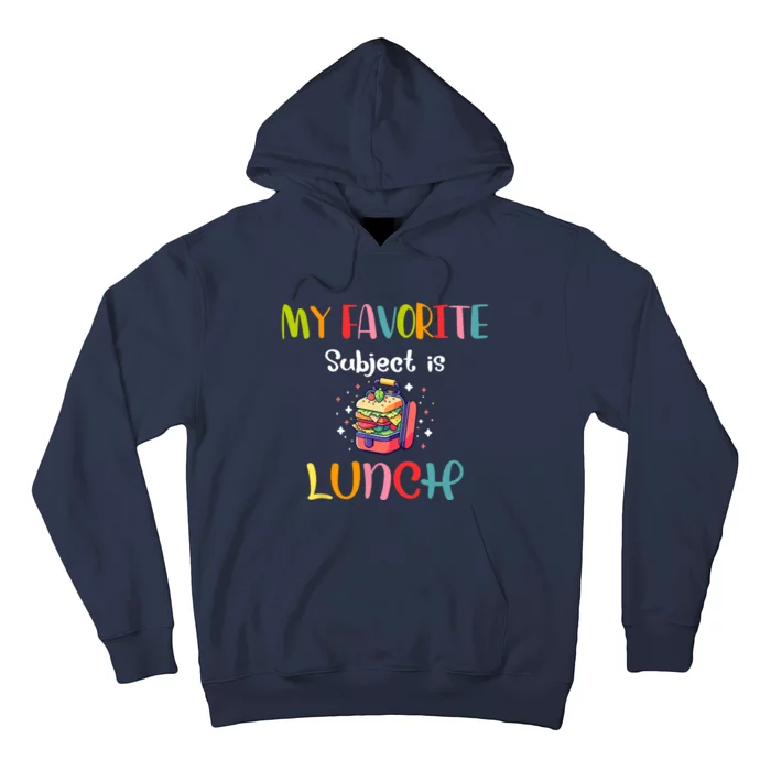 My Favorite Subject Is Lunch Lady Cafeteria Crew Retro Hoodie