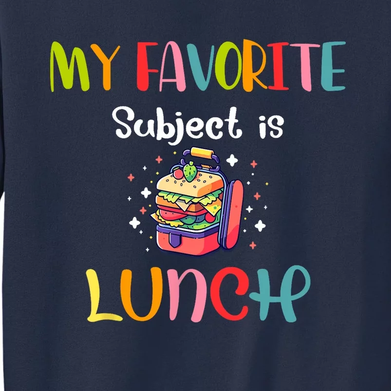 My Favorite Subject Is Lunch Lady Cafeteria Crew Retro Sweatshirt