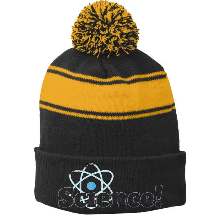 March For Science Atom Scientists Earth Day April Stripe Pom Pom Beanie