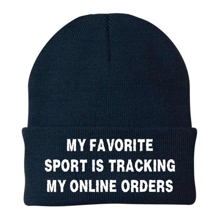 My Favorite Sport Is Tracking My Online Orders Knit Cap Winter Beanie