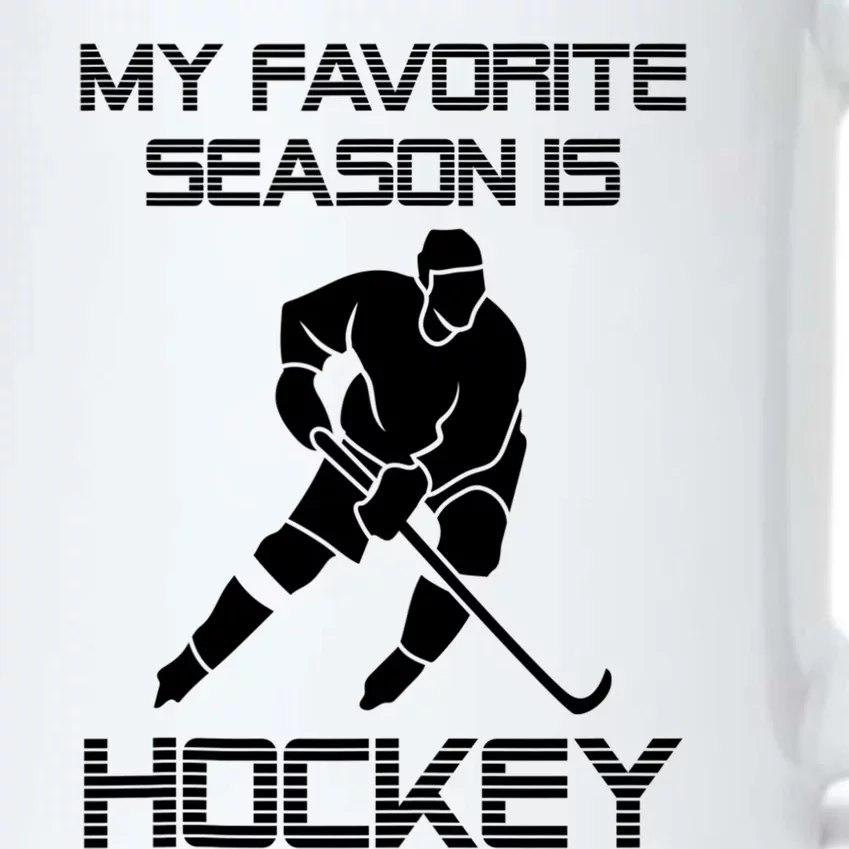 My Favorite Season Is Hockey Funny Gift With Player Graphic Tank Top Black Color Changing Mug