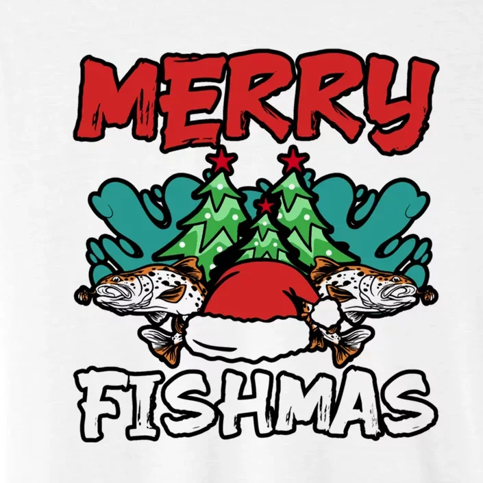 Merry Fishmas Santa Claus Fishing Matching Christmas Costume ChromaSoft Performance T-Shirt