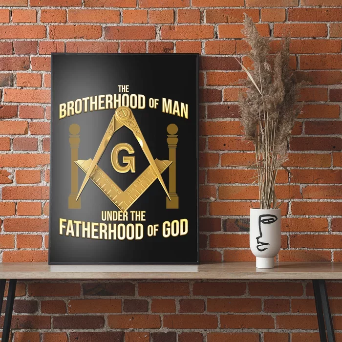 Masonic Fatherhood Square & Compass Freemason Poster