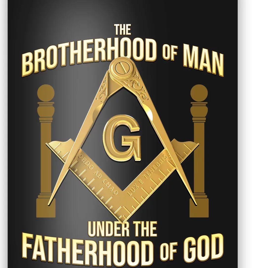 Masonic Fatherhood Square & Compass Freemason Poster