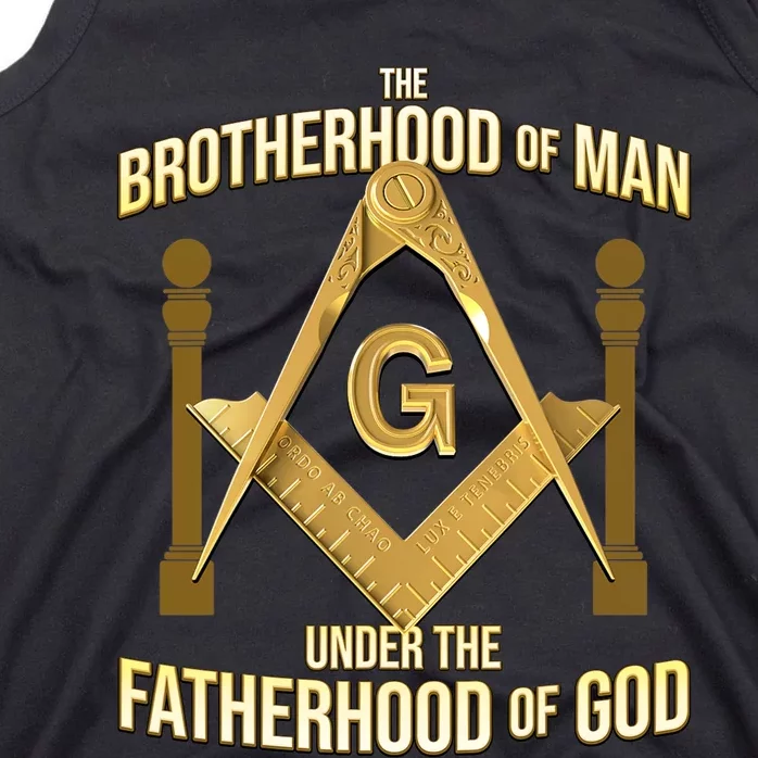 Masonic Fatherhood Square & Compass Freemason Tank Top