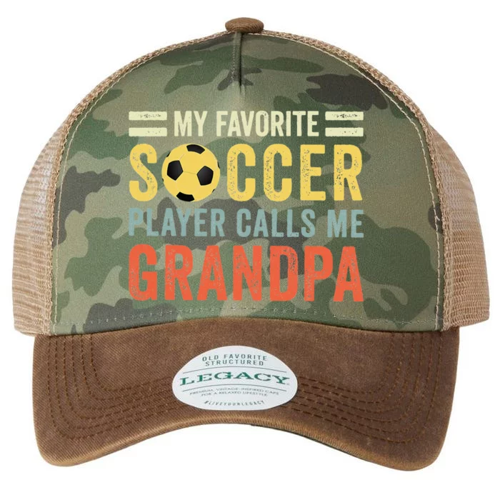 My Favorite Soccer Player Calls Me Grandpa Soccer Legacy Tie Dye Trucker Hat