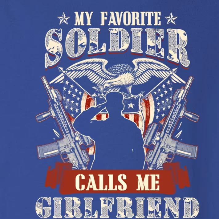 My Favorite Soldier Calls Me Friend Proud Army Family Gift Toddler Long Sleeve Shirt