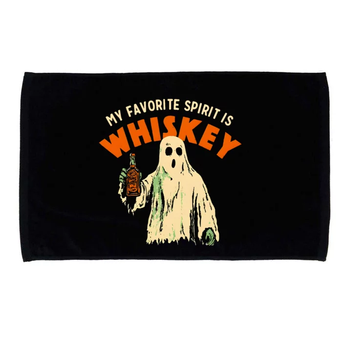 My Favorite Spirit Is Whiskey Microfiber Hand Towel