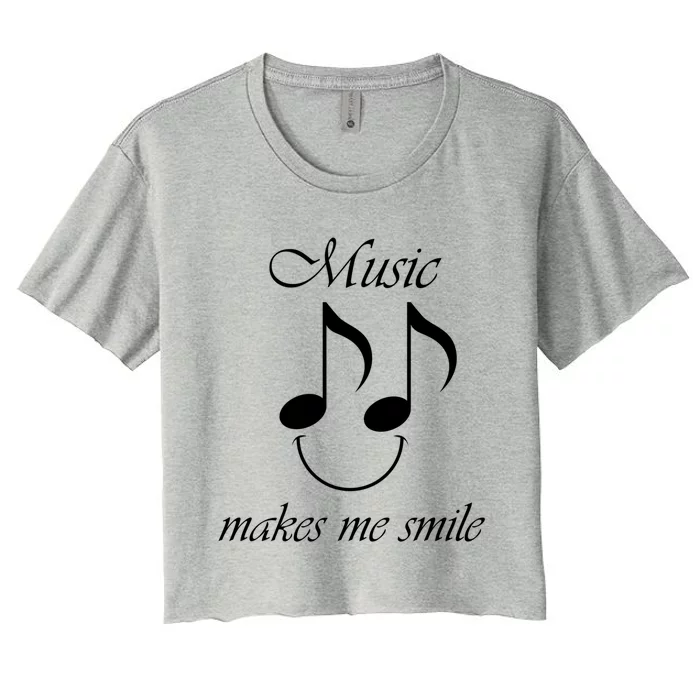 Music Funny Saying Singer Music Teacher Great Gift Women's Crop Top Tee