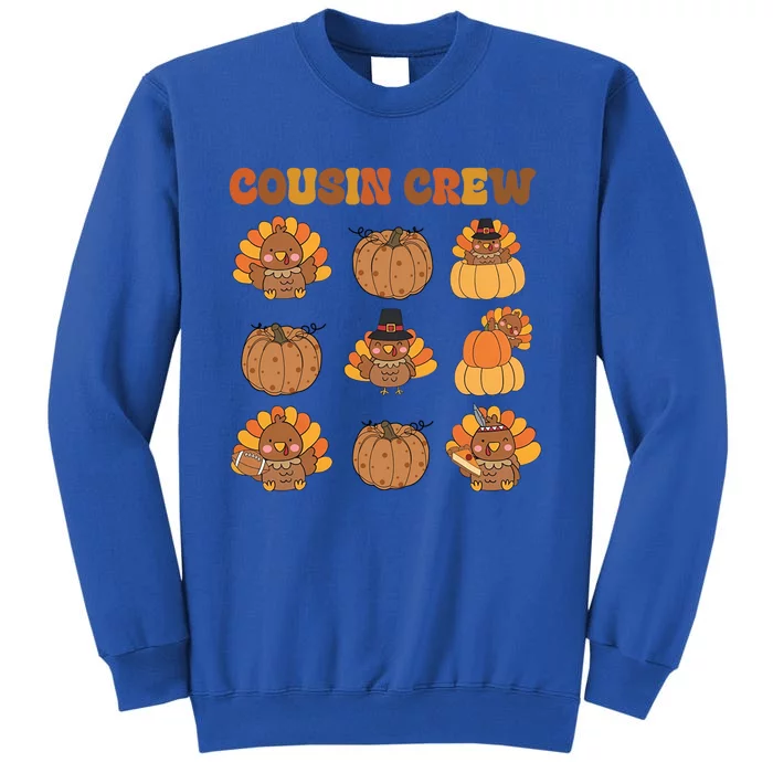 Matching Family Thanksgiving Cousin Crew Retro Matching Gift Sweatshirt