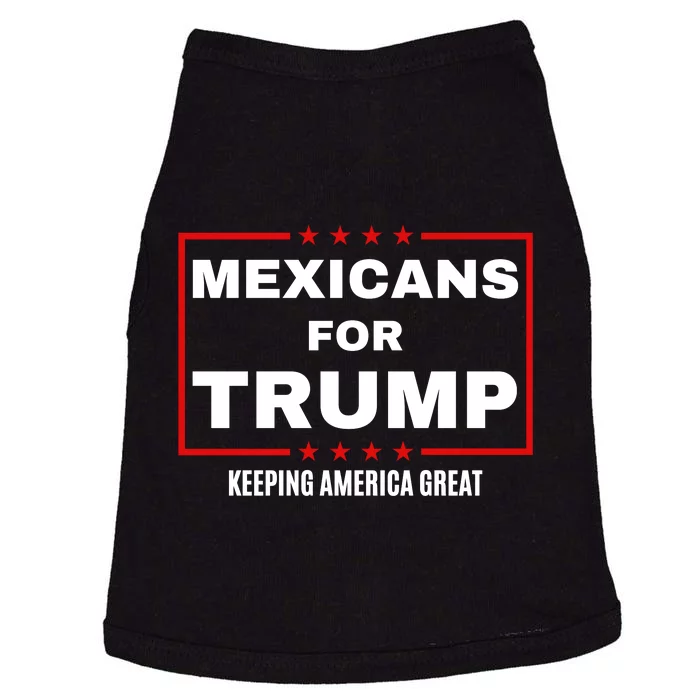 Mexicans For Trump 2024 Keeping America Great Doggie Tank