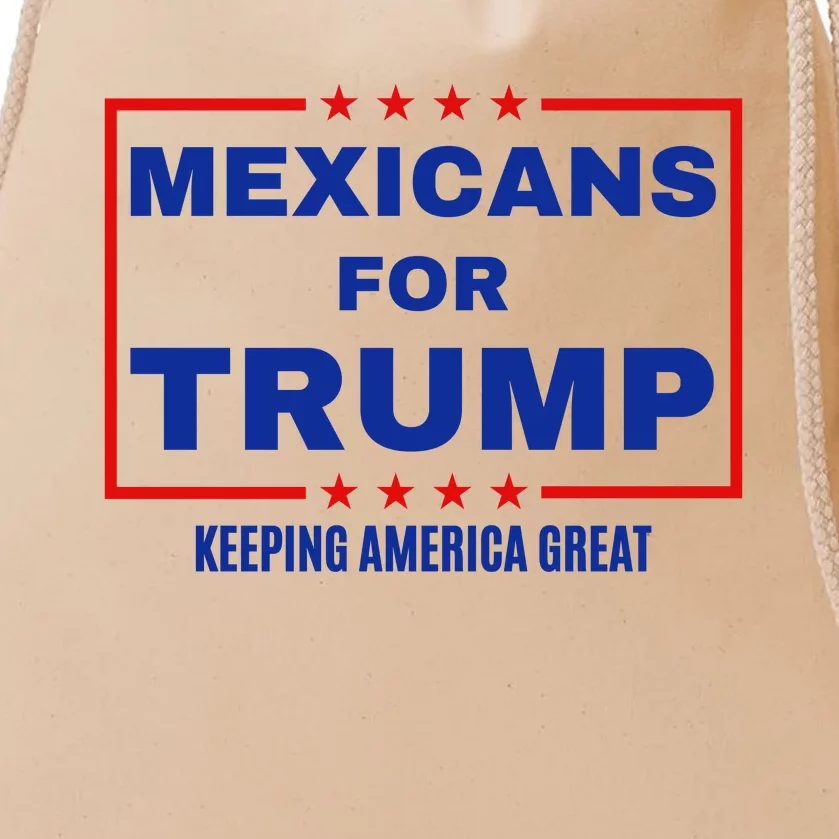 Mexicans For Trump 2024 Keeping America Great Drawstring Bag