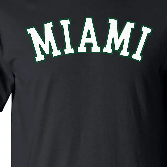 Miami Fl Throwback Sporty Design Classic Tall T-Shirt