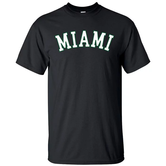 Miami Fl Throwback Sporty Design Classic Tall T-Shirt