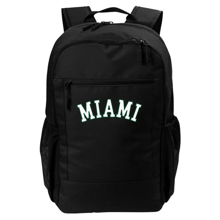 Miami Fl Throwback Sporty Design Classic Daily Commute Backpack