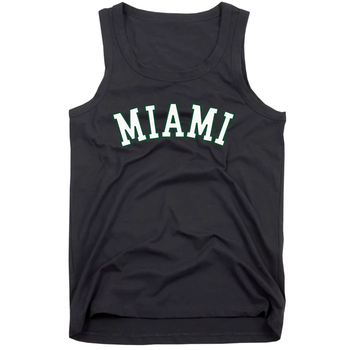 Miami Fl Throwback Sporty Design Classic Tank Top