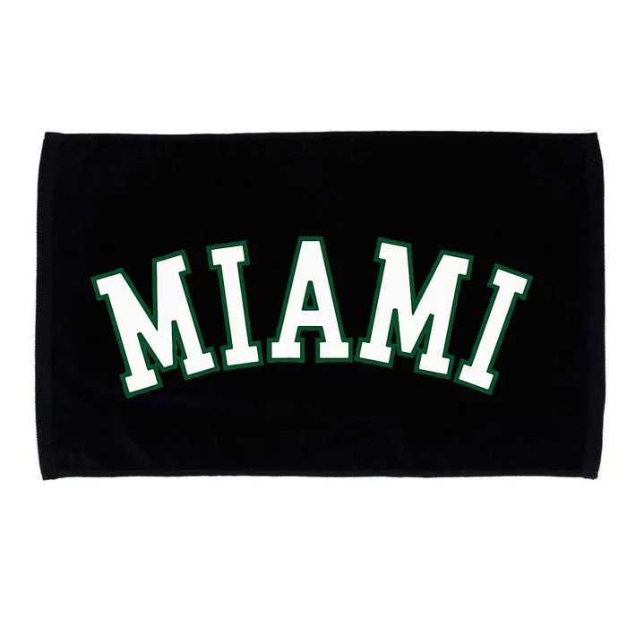 Miami Fl Throwback Sporty Design Classic Microfiber Hand Towel