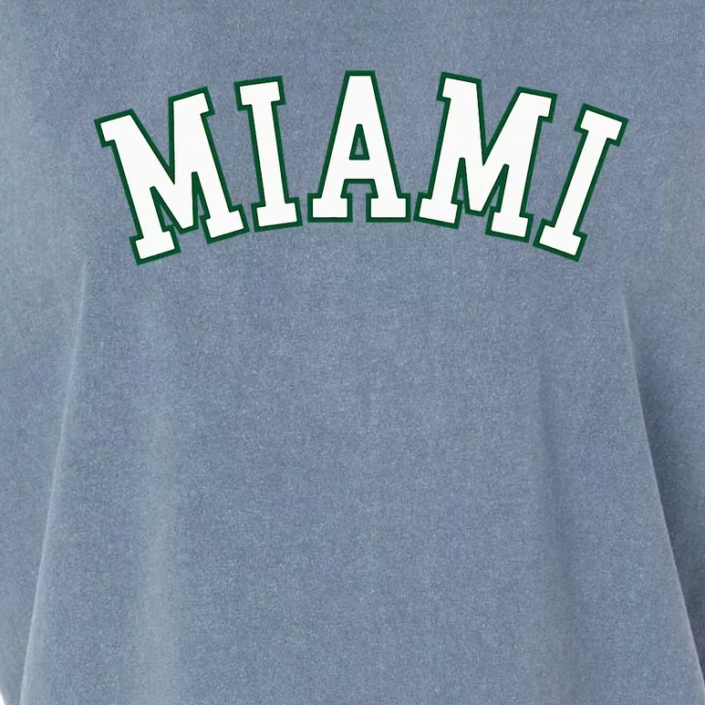 Miami Fl Throwback Sporty Design Classic Garment-Dyed Women's Muscle Tee