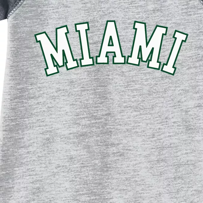 Miami Fl Throwback Sporty Design Classic Infant Baby Jersey Bodysuit