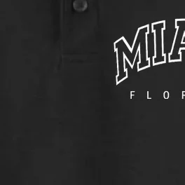 Miami Florida Throwback Design Classic Dry Zone Grid Performance Polo