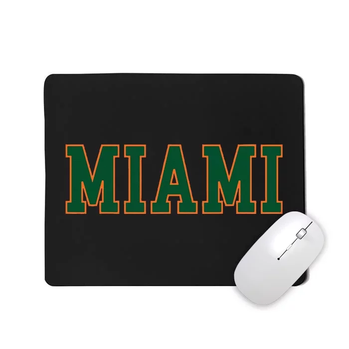 Miami Florida Throwback Design Classic Mousepad