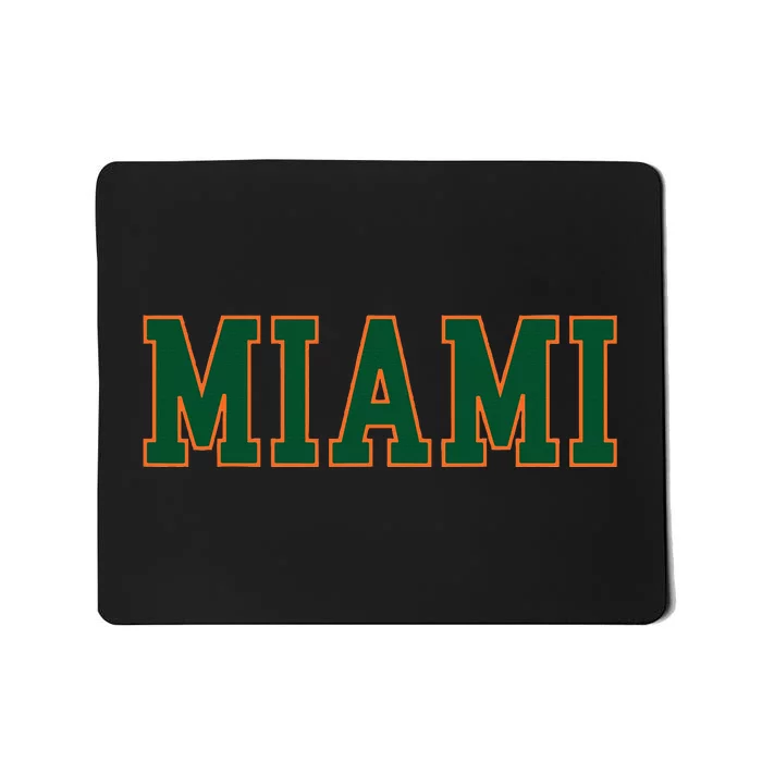 Miami Florida Throwback Design Classic Mousepad