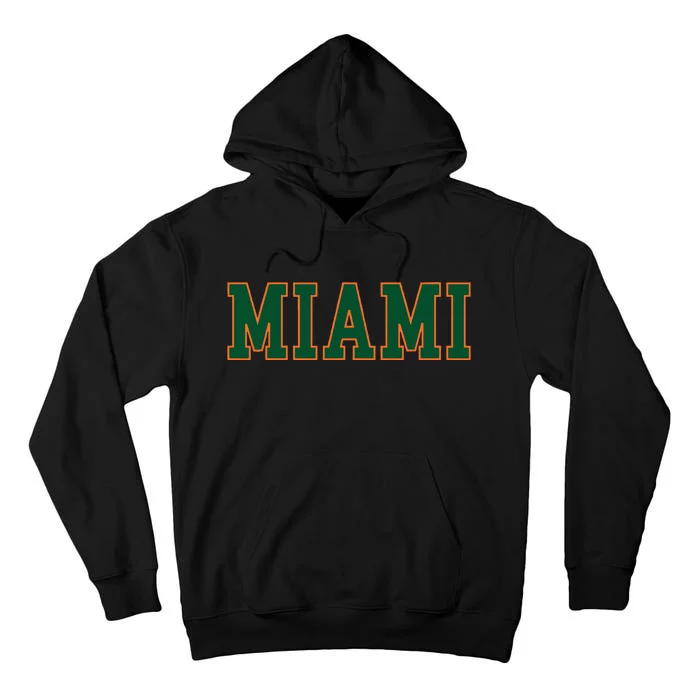 Miami Florida Throwback Design Classic Tall Hoodie