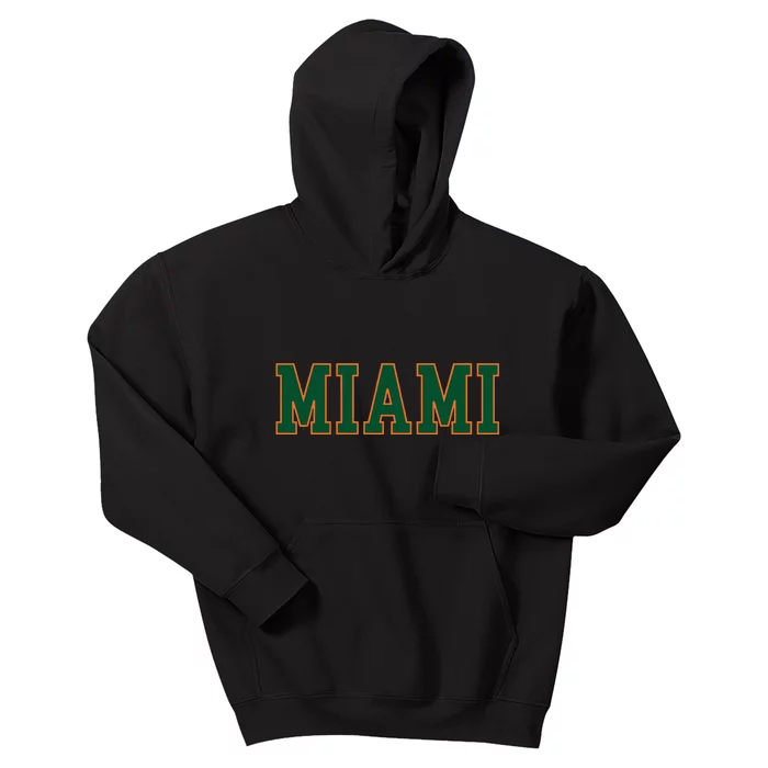 Miami Florida Throwback Design Classic Kids Hoodie