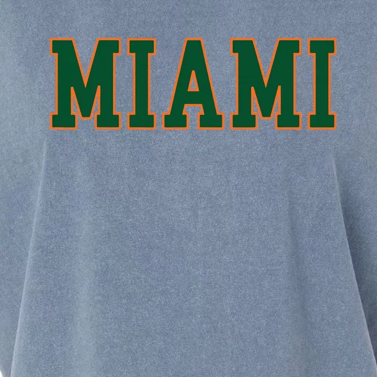 Miami Florida Throwback Design Classic Garment-Dyed Women's Muscle Tee