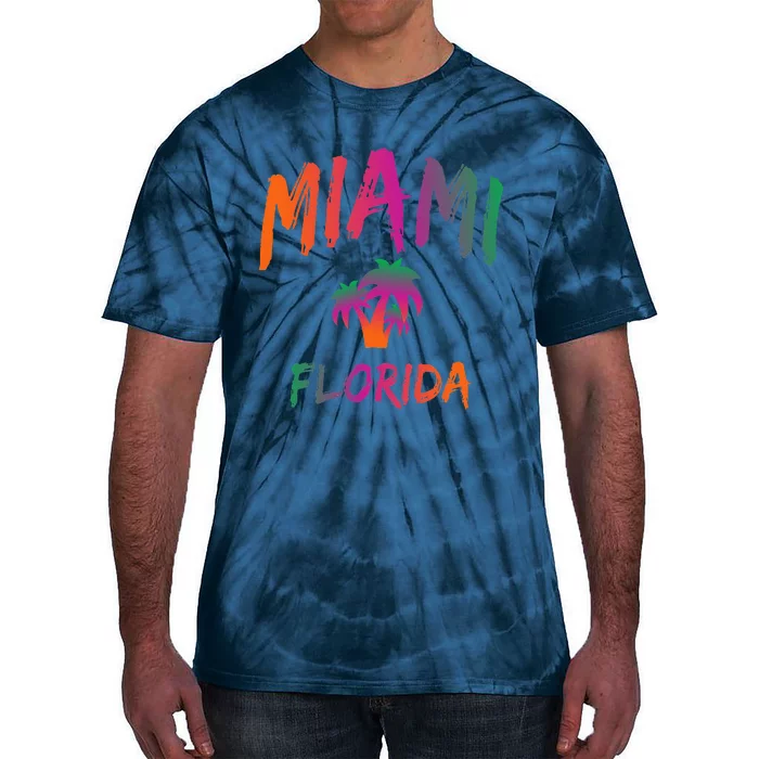 Miami Florida Text Print Classic Tie-Dye T-Shirt