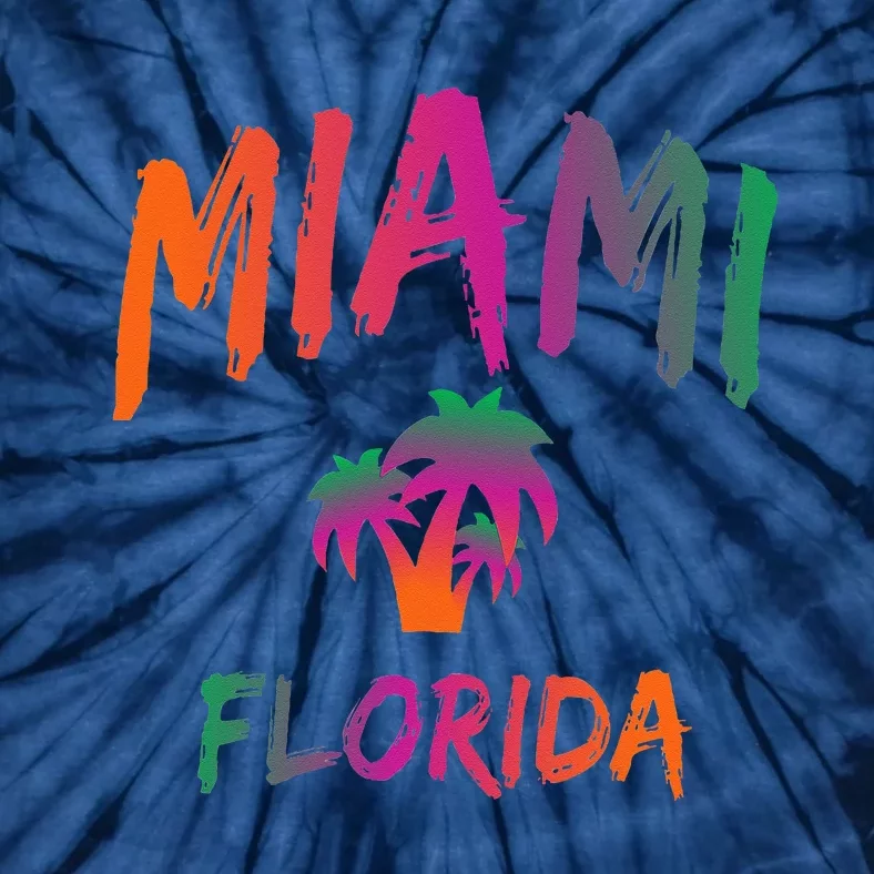 Miami Florida Text Print Classic Tie-Dye T-Shirt