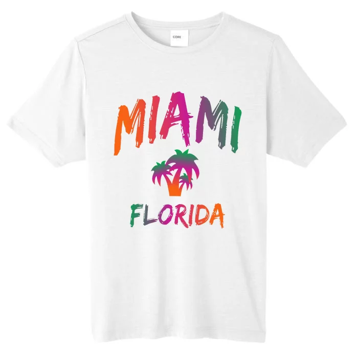 Miami Florida Text Print Classic ChromaSoft Performance T-Shirt