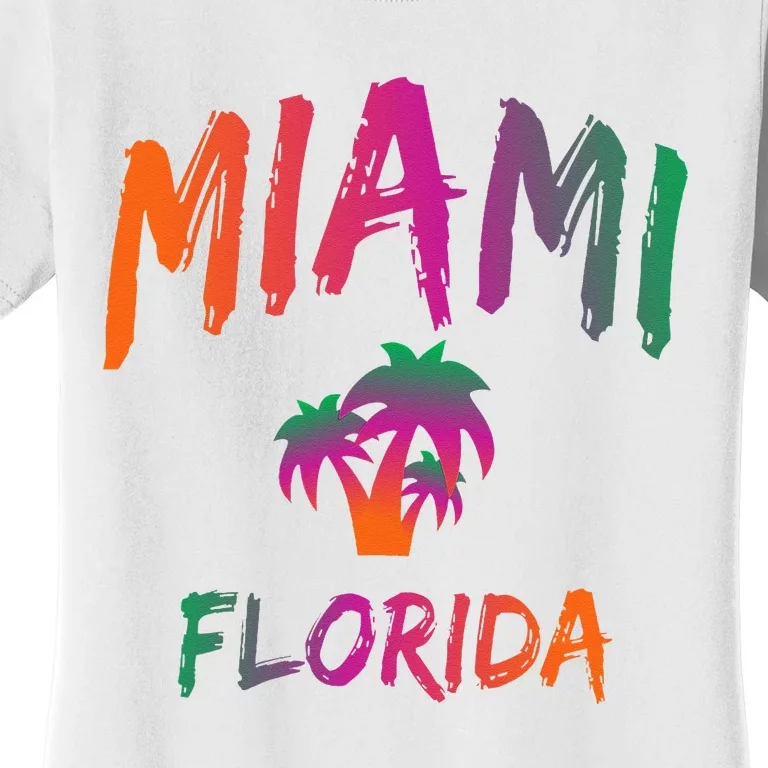 Miami Florida Text Print Classic Women's T-Shirt