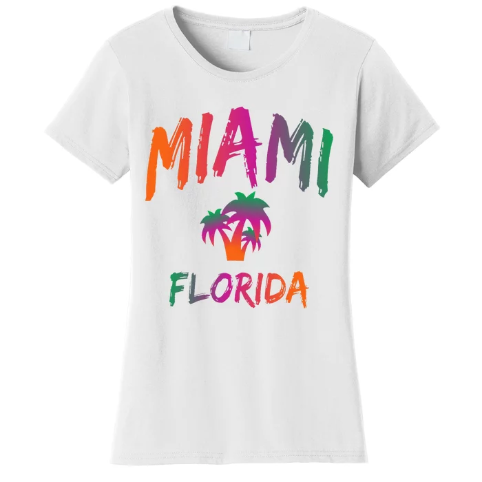 Miami Florida Text Print Classic Women's T-Shirt