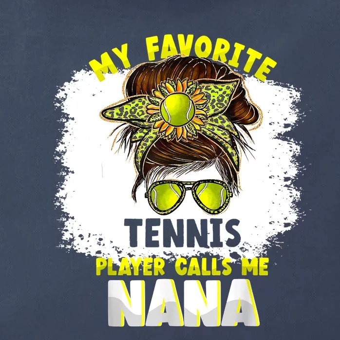 My Favorite Tennis Player Calls Me Nana Funny Tennis Zip Tote Bag