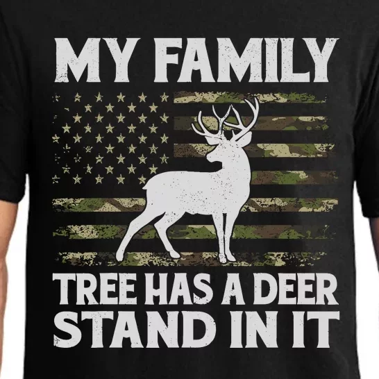 My Family Tree Has A Deer Stand In It Hunting Deer Hunting Pajama Set