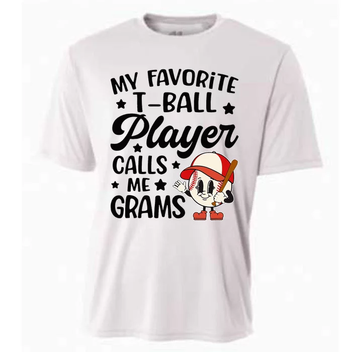 My Favorite Tball Player Calls Me Grams Cute Cooling Performance Crew T-Shirt