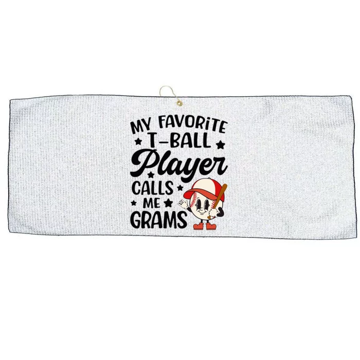 My Favorite Tball Player Calls Me Grams Cute Large Microfiber Waffle Golf Towel