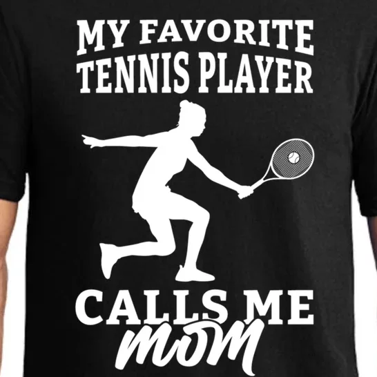 My Favorite Tennis Player Calls Me Mom Tennis Rackets Gift Pajama Set