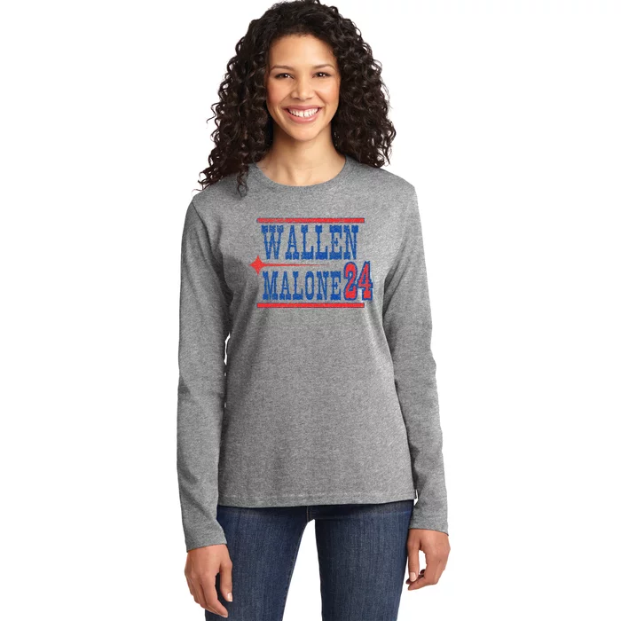 Malone Funny Teamwork Make The Dreamwork Ladies Long Sleeve Shirt