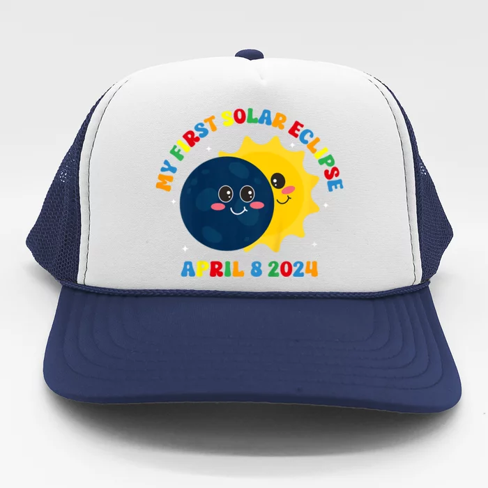 My First Total Solar Eclipse April 8th Eclipse Trucker Hat