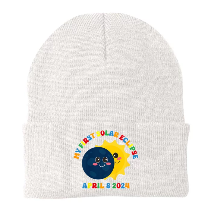 My First Total Solar Eclipse April 8th Eclipse Knit Cap Winter Beanie