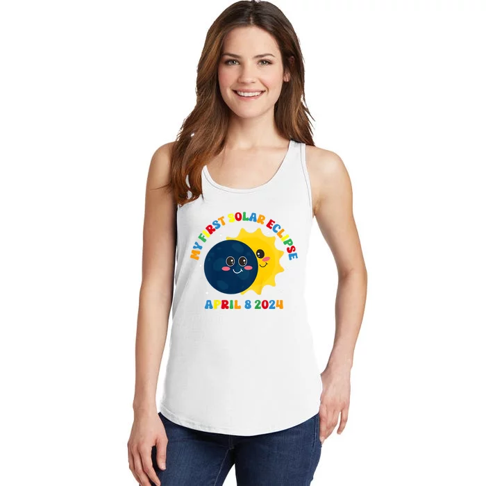 My First Total Solar Eclipse April 8th Eclipse Ladies Essential Tank