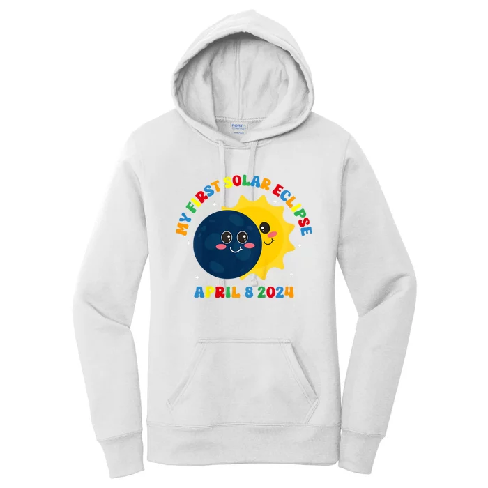 My First Total Solar Eclipse April 8th Eclipse Women's Pullover Hoodie