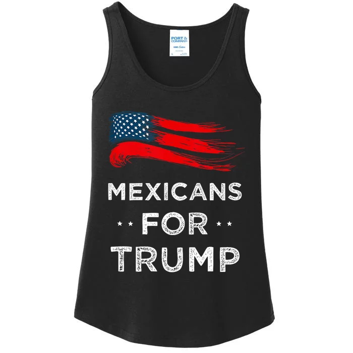 Mexicans For Trump 2024 Ladies Essential Tank